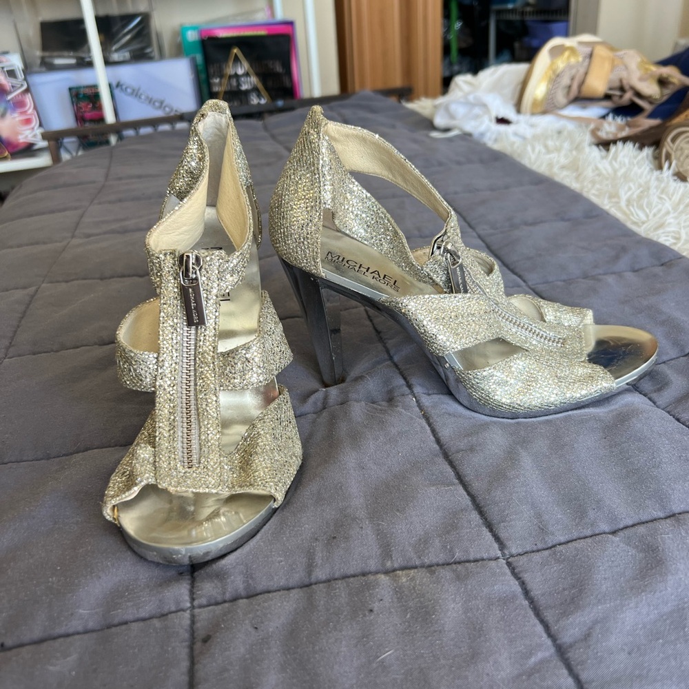 Michael Kors Silver Women's Heels